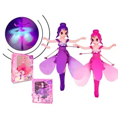 GENERICO - Muñeca Hada Voladora con Sensor y Carga USB