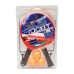 GENERICO - SET PARA PING PONG WINSTAR 2 PALETAS 3PELOTAS 2GANCHOS 1RED