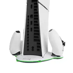 GENERICO - Cargador Base Dual Y Refrigeración Rgb Para Play 5 Ps5 Slim