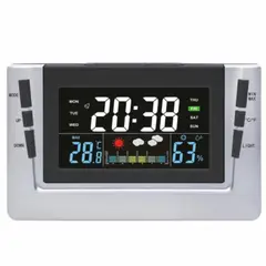 GENERICO - Reloj Digital Alarma de Oficina con Temperatura y Humedad