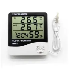 GENERICO - Termohigrometro Digital temphumedadreloj Htc-2 - Sonda