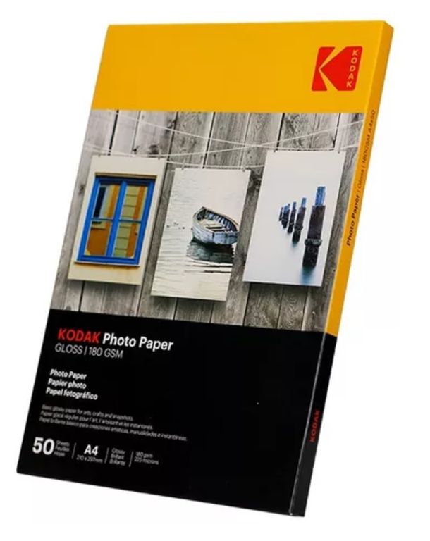 Papel Fotográfico Brillante Gloss 180gr A4 x 50Hojas