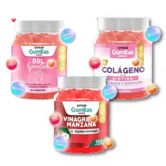GENERICO - Vinagre de Manzana + BBL Aguaje + Colágeno con Biotina 130 Gomitas