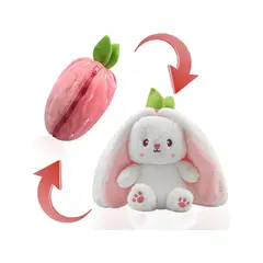 GENERICO - Peluche Conejo Fresita Reversible 35cm Pandora Home