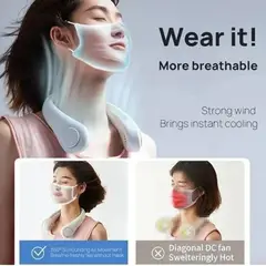 OEM - VENTILADOR PORTÁTIL PARA CUELLO MANOS LIBRES