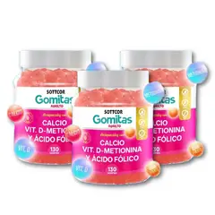 GENERICO - 3 Calcio Para Adultos 130 Gomitas - Sottcor