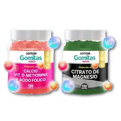 GENERICO - Calcio + Citrato de Magnesio Para Adultos 130 Gomitas - Sottcor
