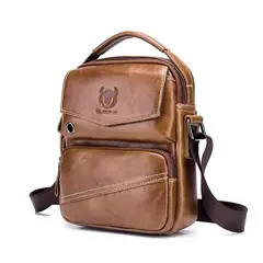 BULLCAPTAIN - - Morral de Cuero DJB-040-BR - Marrón