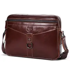 BULLCAPTAIN - - Morral de Cuero DJB-0309-OR - Marrón