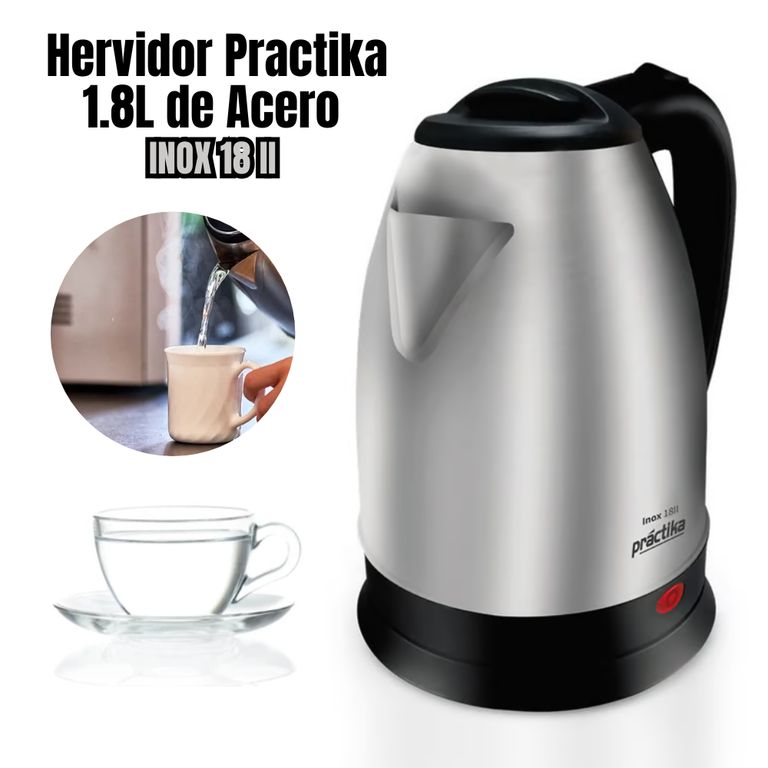 Hervidor Eléctrico Acero inoxidable de 1.8 Lt - INOX18 II