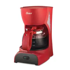 OSTER - Cafetera de 4 tazas BVSTDCDR5R RED