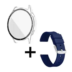 GENERICO - Pack case protector + correa azul para Huawei watch GT2 PRO