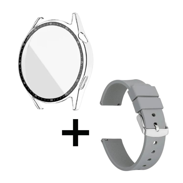 Pack case protector + correa gris para Huawei watch GT2 E