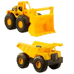 GENERICO - Juguete maquinarias pesadas cargador frontal volquetecamión