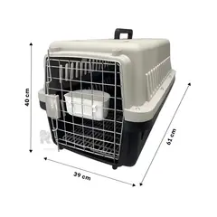 RYBIU IMPORT - Portador para Viaje de Dog L60 Negro Y+Banderitas Adhesivas