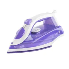BLACK+DECKER - PLANCHA BLACK AND DECKER TRUEGLIDE CON GOLPE DE VAPOR - LILA IRBD204