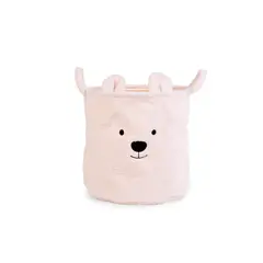CHILDHOME - CESTA TEDDY BLANCO DE 40 X 40 X 40 CM