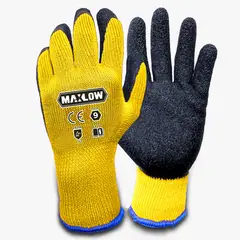 MAXLOW - Guante Multiuso Latex T10 Amarillo - Pack x 6