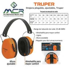 TRUPER - OREJERAS PLEGABLES HASTA 23DB