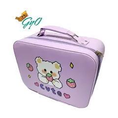 GENERICO - Maletita Neceser Kawaii - Rosado con Espejo