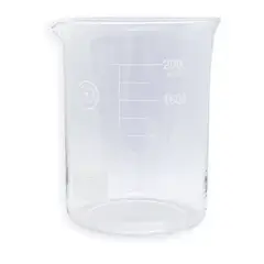 GENERICO - VASO BEAKER De Plástico De 2000 Ml PARA LABORATORIO