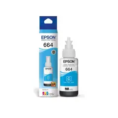 EPSON - Botella de Tinta T664220 Cian