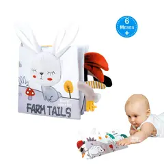 BABY - Libro Sensorial 3D para Bebés con Texturas y Sonido CONEJITO