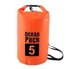 GENERICO - Mochila, Bolsa Bolso Impermeable Ocean Pack 5 Litros Naranja