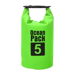 GENERICO - Mochila, Bolsa Bolso Impermeable Ocean Pack 5 Litros Verde