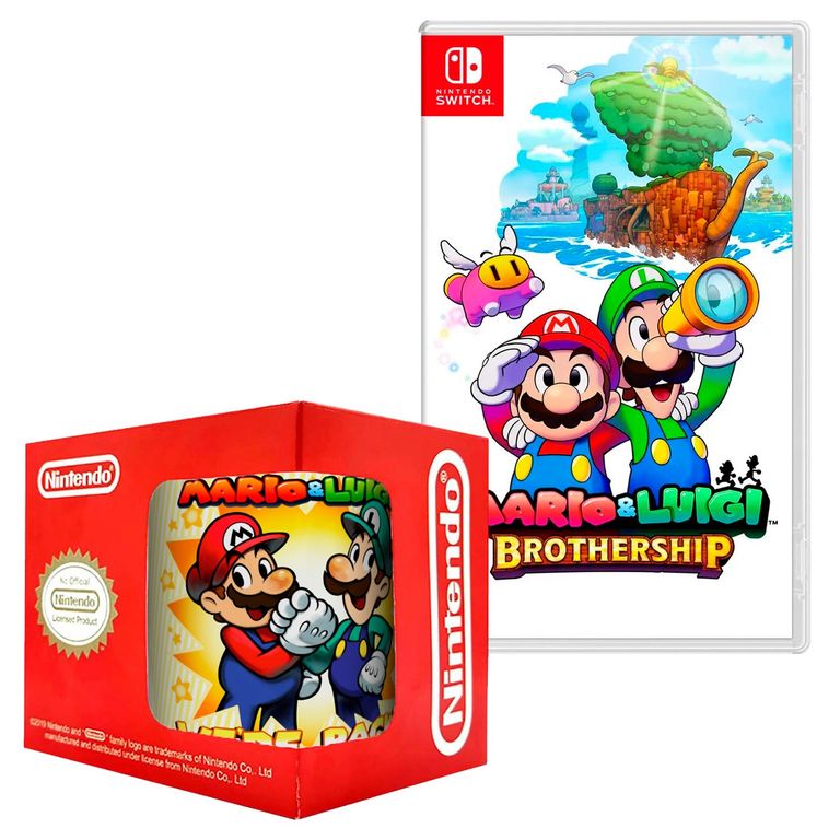 Mario & Luigi Brothership Switch + Taza 03