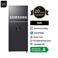 SAMSUNG - Refrigeradora 384 Litros Top Freezer All Around Cooling RT38DG6730B1PE