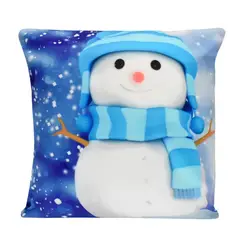 GENERICO - Funda Cojin Navideño diseño Muñeco de Nieve