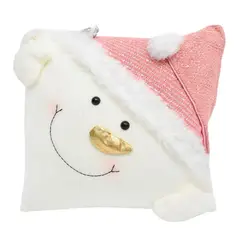 GENERICO - Funda Cojin Navideño diseño Muñeco de Nieve