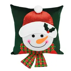 GENERICO - Funda Cojin Navideño diseño Muñeco de Nieve