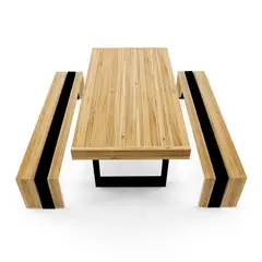 MOVENDA - Juego de Comedor de Terraza Leticia 4 personas