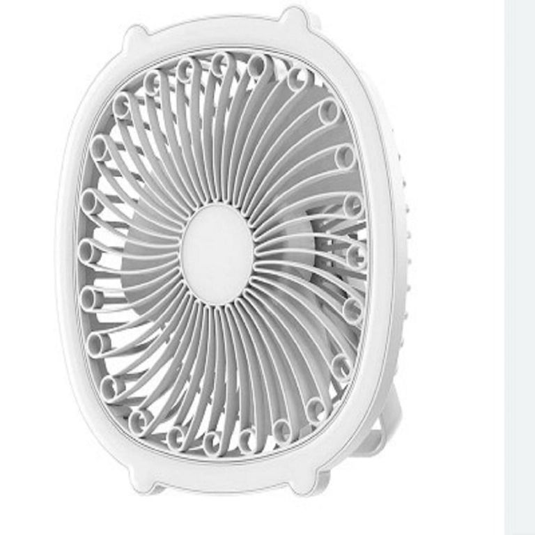 Ventilador recargable para escritorio portatil con luz led