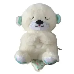 GENERICO - Peluche Nutria Dormilona que Respira Musical Beige