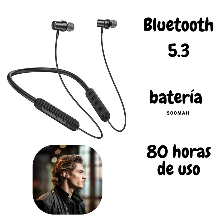 Audífonos Bluetooth Deportivos hasta 80hrs ES70