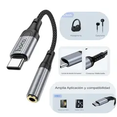 HOCO - Cable Adaptador De Audio Digital Tipo C a 3,5 mm LS36 Fresh