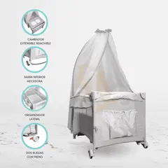 INFANTI - Cuna Corral Plegable «ALWAYS TOGETHER 2G» Marengo