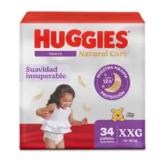 HUGGIES - Pants Nat Care XXG 34 ud