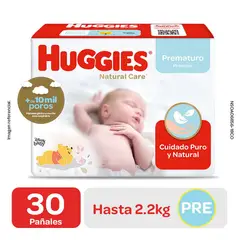 HUGGIES - Pañal Natural Care Meg Prematuro 30 unid