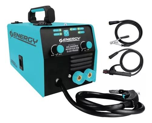 Soldadora Inverter Tecnology 225AMP MIG-FLUX+ELECTRODO SINERGICO