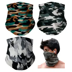 GENERICO - Pack x3 Cuellera Bandana PB09 Deportiva Antialergica Para Deporte