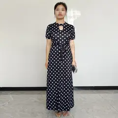 RINODERINA - Vestido Largo Casual Estampado Moda Mujer