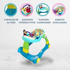 CUZKA - Andador Caminador 3 en 1 «WALKER PRO» Ligth Blue