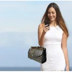 GENERICO - CARTERA BOLSO DE MANO MORRAL DOBLE CARA ELEGANTE CASUAL