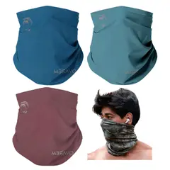 GENERICO - Pack x3 Cuellera Bandana PB19 Deportiva Antialergica Para Deporte