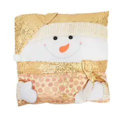 GENERICO - Funda Cojin Navideño diseño Muñeco de Nieve