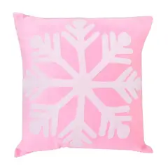 GENERICO - Funda Cojin Navideño diseño Copo de Nieve